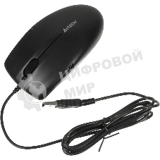 Мышь проводная A4Tech OP-530NU черный, 1200 dpi, USB, кнопки - 3