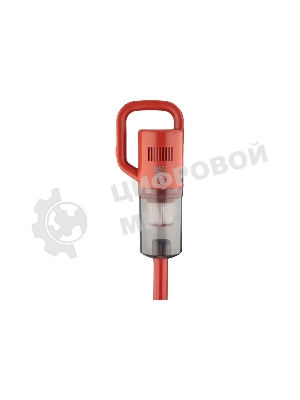Пылесос вертикальный Homestar HS-1027 красный, питание от аккумулятора, 200 Вт, уборка сухая, пылесборник 1.5 л