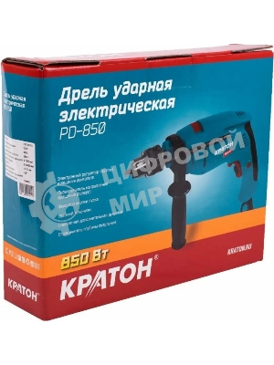 Дрель ударная Кратон PD-850 850Вт ключевой реверс (3 02 01 010)
