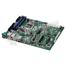 Материнская плата серверная ASRock EC266D4-4L, LGA1700, Intel C266, 4xDDR5 (ECC), 14xSATA, 2xM.2, 1xPCIe 5.0 x16, 1xPCIe 5.0 x8, 1xPCIe 4.0 x4, 1xVGA, 5x1Gb LAN (вкл. IPMI), 2xUSB-A 5Gbps, 1xCOM, ATX