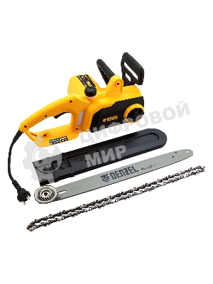 Пила цепная электрическая Denzel EDS-2200P 2,2кВт, поперечная, шина 45см, шаг 3/8, паз 1,3 мм, 63 зв