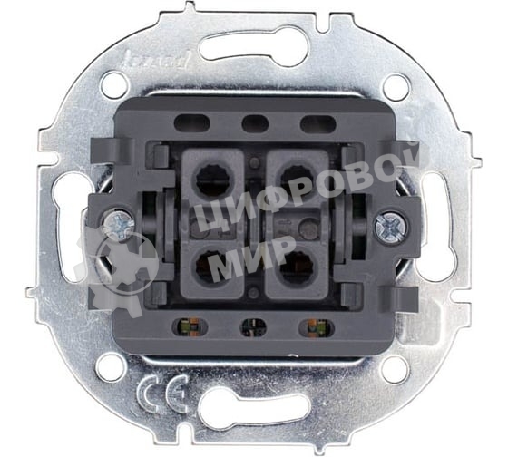 Выключатель 2-кл. СП OSEN 10А IP20 с подсветкой механизм бел. LEZARD 743-0288-112