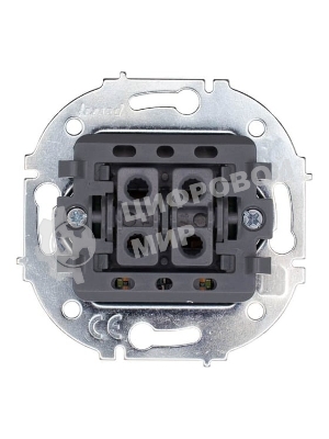 Выключатель 2-кл. СП OSEN 10А IP20 с подсветкой механизм бел. LEZARD 743-0288-112