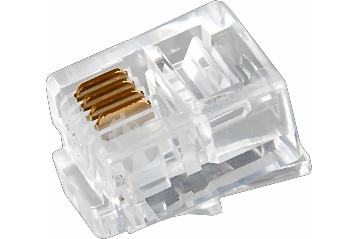 Разъем телефонный Rexant UTP, RJ-14 (6P4C), CAT 3
