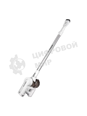 Пылесос вертикальный Polaris PVCS-5000 белый, питание от аккумулятора, 100 Вт, уборка сухая, пылесборник 0.5 л, время работы от АКБ max 40 мин