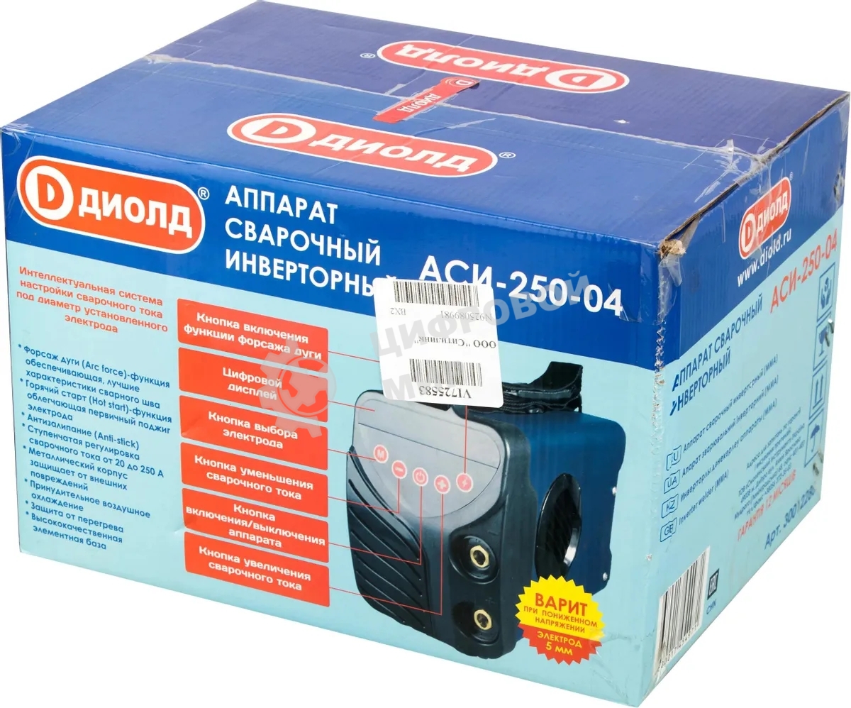 Сварочный аппарат Диолд АСИ-250-04 инвертор ММА DC 7.2кВт
