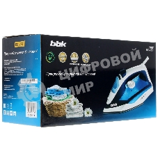 Утюг BBK ISE-2201 темно-синий, 2200 Вт, 30 г/мин, 100 г/мин, 270 мл