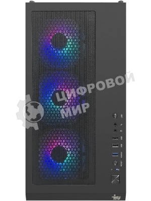 Компьютер IRU Tactio 520B6GP TWR Ryzen 5 7600 (3.7) 32Gb SSD 1Tb RTX 5060TI 8Gb FreeDOS GbitEth 750W черный (RUS) (2130961)