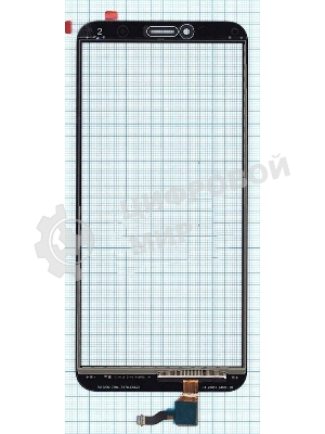 Сенсорное стекло (тачскрин) для Huawei Honor 7A Pro Y6 2018, черное