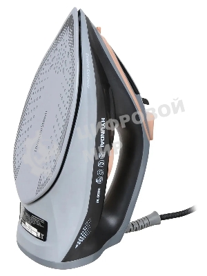 Утюг Hyundai H-SI01671 голубой, 2400 Вт, 20 г/мин, 160 г/мин, 250 мл