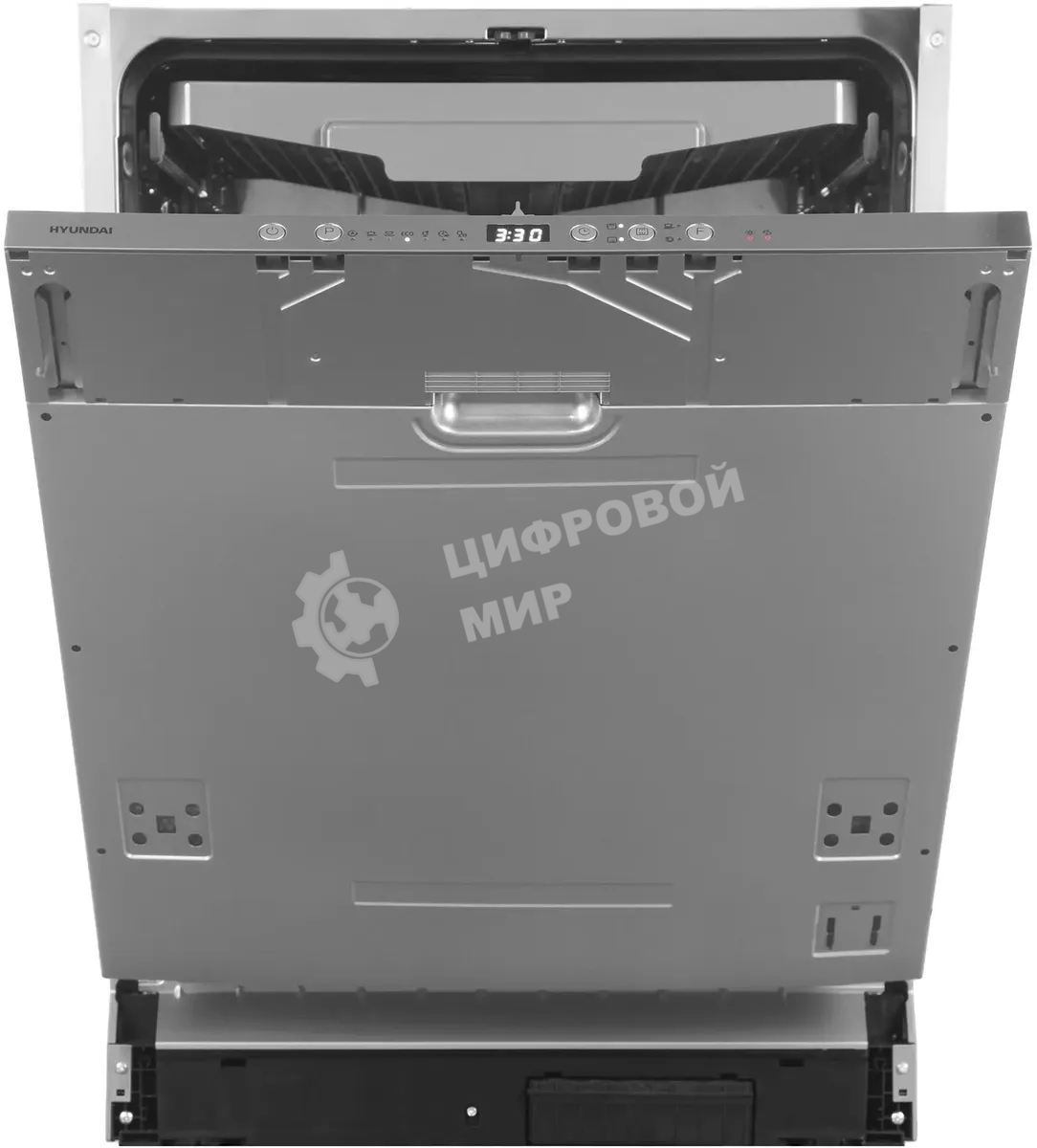 Встраиваемая посудомоечная машина Hyundai HBD 674, серебристый, 59.8 см, 14 компл., 49 дБ, класс A++