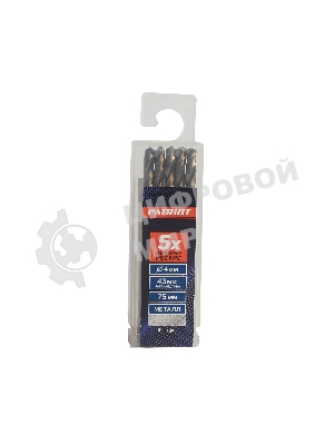 Сверло по металлу (4.0х75/43 мм; 10 шт.) EDGE by PATRIOT815010029