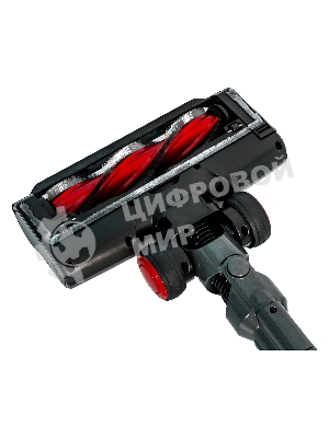 Пылесос вертикальный Supra VCS-5080 красный/серый, питание от аккумулятора, 250 Вт, уборка сухая, пылесборник 0.8 л