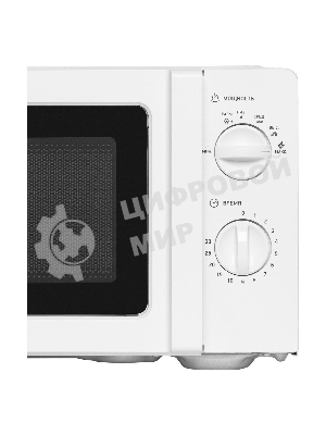Микроволновая печь BBK 20MWS-777M/W белый, 20 л, 700 Вт, переключатели- поворотный механизм