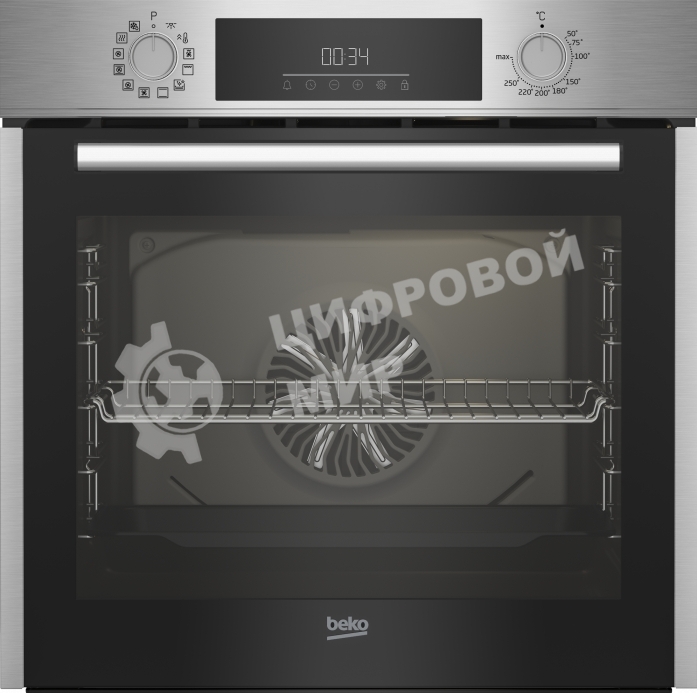 Духовой шкаф электрический Beko BIOM1531KXNС (7729486421) нержавеющая сталь, 72 л