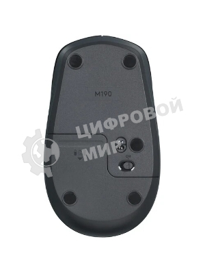 Мышь беспроводная Logitech M190 черный, 1000 dpi, радиоканал, USB, кнопки - 3
