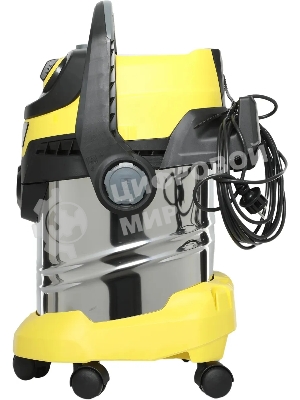 Строительный пылесос Karcher WD 5 S V-25/5/22 желтый, 1100 Вт, уборка сухая/сбор воды, пылесборник мешок/контейнер, 25 л