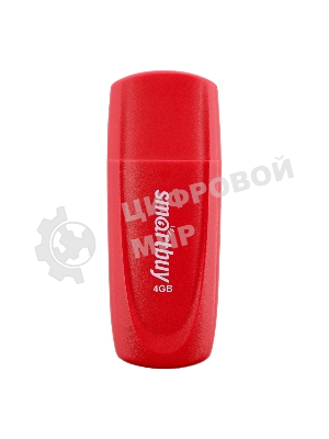 Флешка USB SmartBuy Scout Red (SB004Gb2SCR), 4Gb, USB 2.0, R/W 10/7, красный