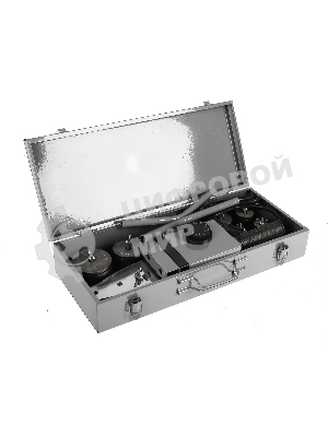 Аппарат для сварки пластиковых труб ПОБЕДА, ПТ-2435, 2 мощных нагревательных элемента, 2435 Вт., 6 насадок, металлический кейс