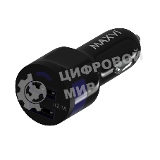 Автомобильное зарядное устройство Maxvi CCM-212 Plus T черный 2.1A