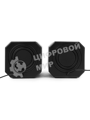 Акустическая система 2.0 Gembird SPK-405, пассив. излучатели, черный, 5 Вт, рег. громкости USB-питание