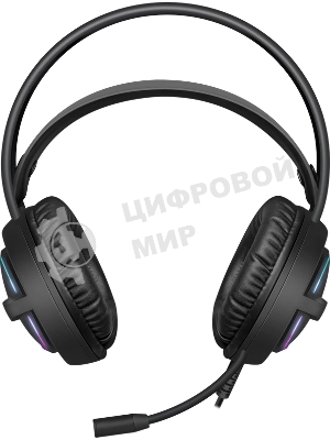 Гарнитура Defender Dexter RG чёрный, проводная, USB / 2 x mini jack 3.5 мм, подсветка