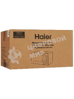 Микроволновая печь Haier HMB-DM208SA серебристый/черный, 20 л, 800 Вт, переключатели - кнопки, поворотный механизм