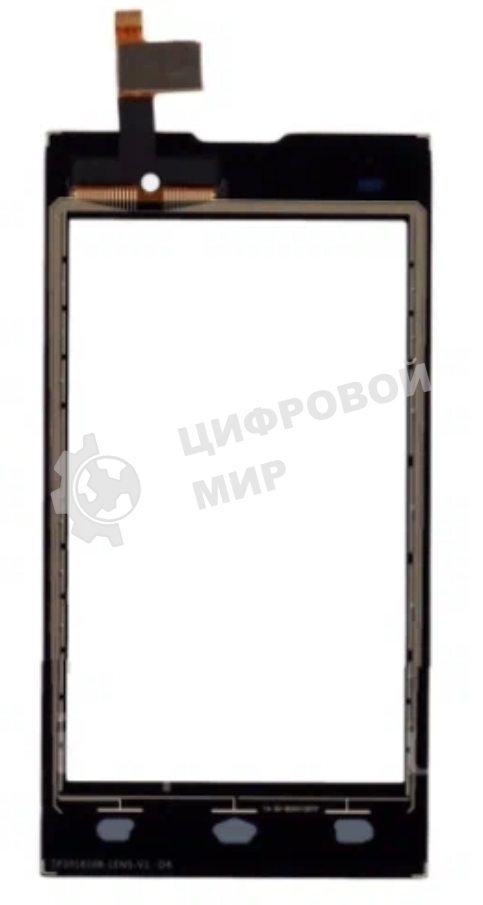 Сенсорное стекло (тачскрин) для Fly IQ4418 ERA Style 4, черное