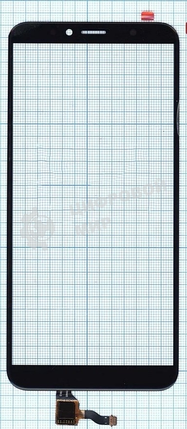 Сенсорное стекло (тачскрин) для Huawei Honor 7A Pro Y6 2018, черное