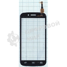 Сенсорное стекло (тачскрин) для Micromax A210 Canvas 4, черное