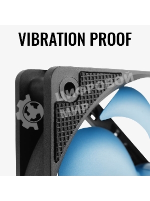 Вентилятор для корпуса AeroCool/Formula Motion 12 Plus черный, 120 мм, 1200 об/мин, 22.1 дБ, 3 pin