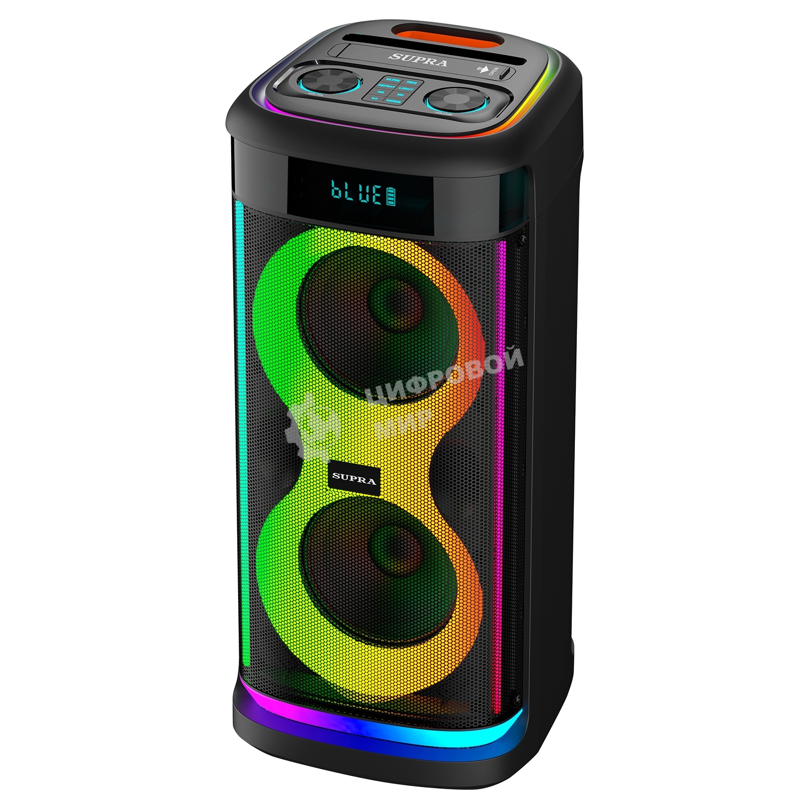 Минисистема Supra SMB-800 черный 140Вт FM USB BT micro SD