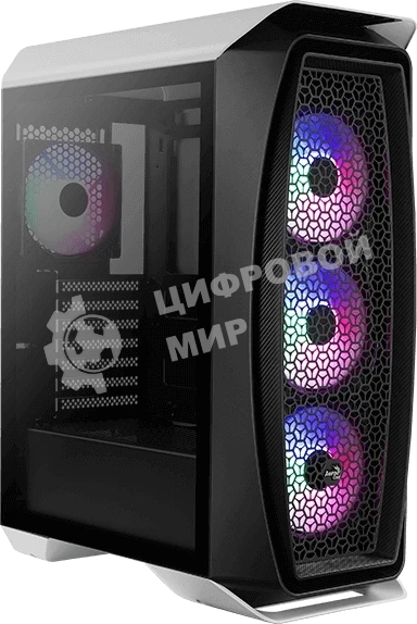 Компьютерный корпус Aerocool/Formula Aero One Frost-G-WT-v1 белый без БП ATX 4x120мм 2x140мм 2xUSB 3.0 audio bott PSU