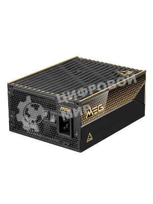 Блок питания ПК MSI MEG Ai1600T PCIE5, 1600W, 80 PLUS Titanium, полностью модульный, ATX 3.1, PCIE5.1, RTL