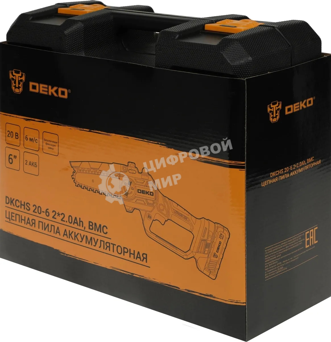 Электрическая цепная пила Deko DKCHS 20-6 (063-4307-1)