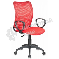 Кресло компьютерное Бюрократ Ch-599/R/TW-97N спинка сетка красный TW-35N, сиденье красный TW-97N