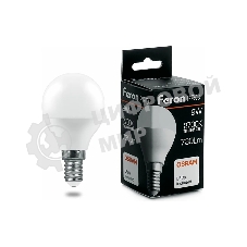 Лампа светодиодная FERON PRO LB-1409 (38077) 9 вт Е14 теплый матовый шар