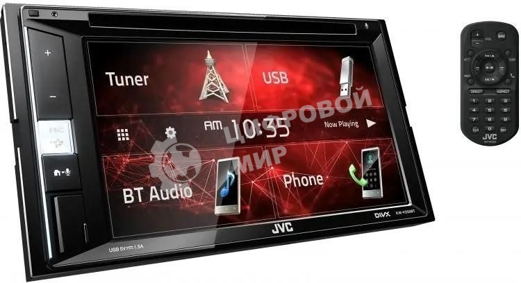 Автомагнитола CD DVD JVC KW-V250BTM 2DIN 4x50Вт
