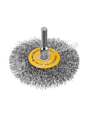 Набор щеток для дрели Denzel 5 Плоских 25-38-50-63-75 мм, шпилька, нерж. вит. проволока