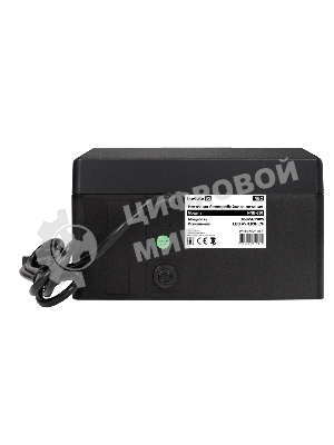 Источник бесперебойного питания ExeGate NEO NNB-650.LED.AVR.8SH.CH 650VA/390W, LED, AVR, 8*Schuko, 4*USB-порта для зарядки, черный