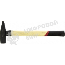Молоток слесарный Matrix 400 г, квадратный боек, деревянная рукоятка