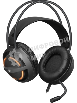 Гарнитура Defender Dexter RG чёрный, проводная, USB / 2 x mini jack 3.5 мм, подсветка