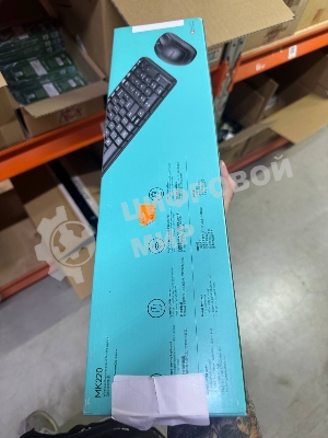 (Из ремонта) Клавиатура + мышка LOGITECH MK220 RUS BLACK 920-003236 [Cм.описание!]