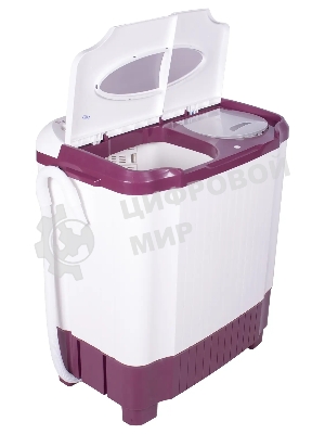 Стиральная машина EVGO WS-50PET белый/красный загр. вертикальная макс.:5 кг 1350 об/мин класс: А+