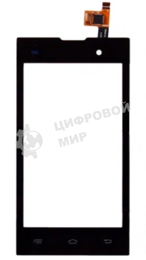 Сенсорное стекло (тачскрин) для Fly IQ4418 ERA Style 4, черное