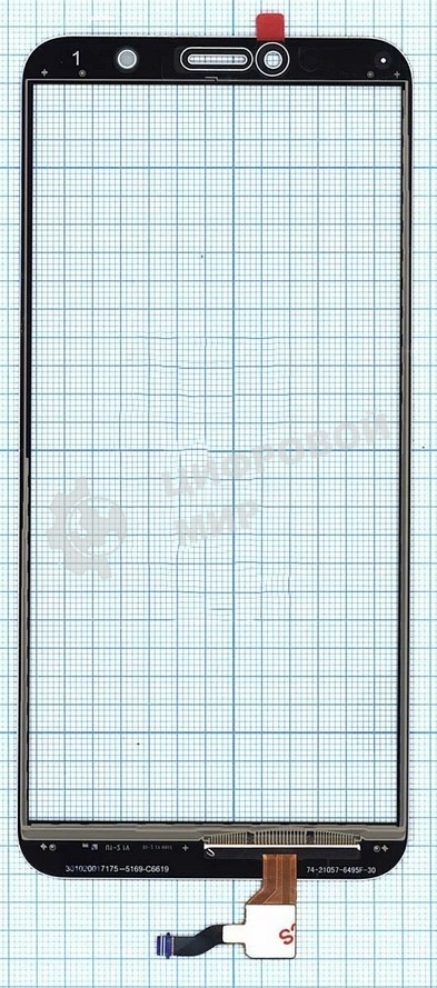 Сенсорное стекло (тачскрин) для Huawei Honor 7A Pro Y6 2018, белое