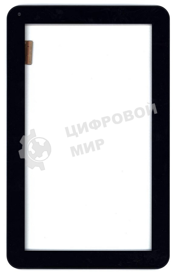 Сенсорное стекло (тачскрин) для Irbis TZ100. черное с рамкой