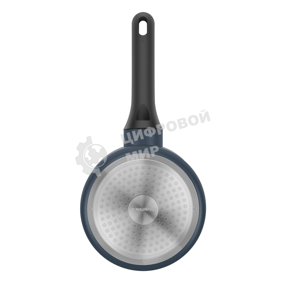 Ковш Maunfeld FRIDA MSP15FA02DG из кованого алюминия со стеклянной крышкой, 16 см, 1,5 л.
