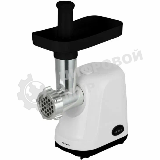Мясорубка электрическая SUPRA MGS-2006 белый, 2000 Вт, 2.0 кг/мин, реверс, защита от перегрузки, насадки - 2