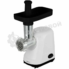 Мясорубка электрическая SUPRA MGS-2006 белый, 2000 Вт, 2.0 кг/мин, реверс, защита от перегрузки, насадки - 2